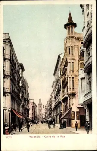 Ak Valencia Stadt Spanien, Calle de la Paz
