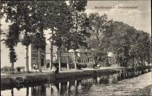 Ak Dedemsvaart Overijssel Niederlande, Hoofdvaart