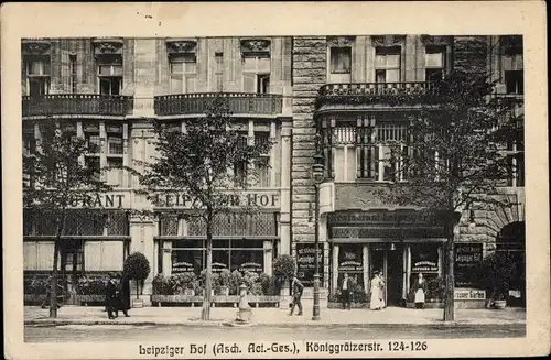 Ak Berlin Mitte, Restaurant Leipziger Hof, Königgrätzer Straße 124