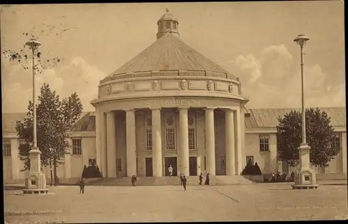 Ak Dresden Altstadt, Internationale Hygiene-Ausstellung 1911, Festplatz, Halle Der Mensch