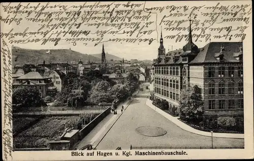 Ak Hagen in Westfalen Ruhrgebiet, Königliche Maschinenbauschule