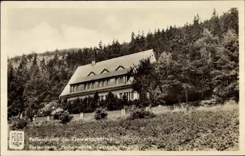 Ak Hohenwarte, Blick auf das Erholungsheim