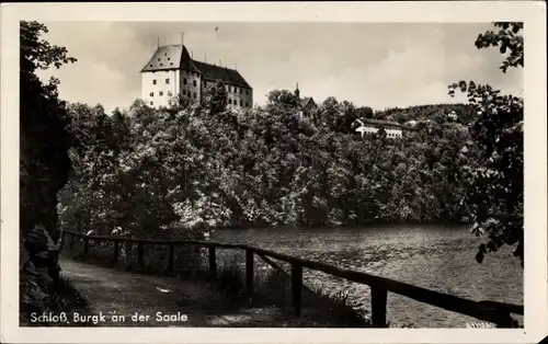 Ak Burgk Schleiz in Thüringen, Heimat- und Schlossmuseum, Gewässer