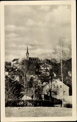 Ak Bad Elster im Vogtland, Ortsansicht, Kirche