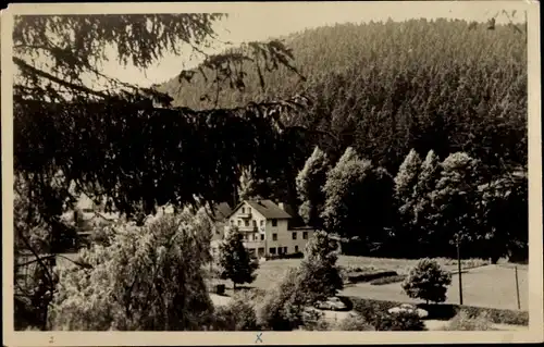 Ak Meuselbach Schwarzmühle Schwarzatal in Thüringen, Pension Haus Daheim