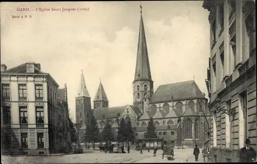 Ak Großraum Gent Ostflandern, Saint-Jacques-Kirche