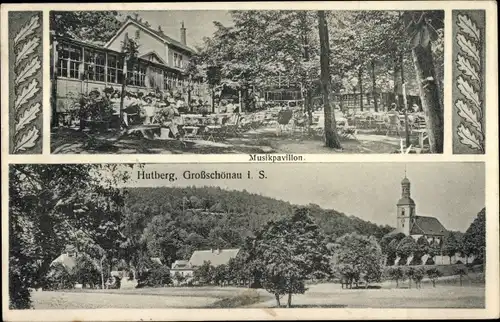 Ak Großschönau in der Oberlausitz Sachsen, Musikpavillon, Hutberg