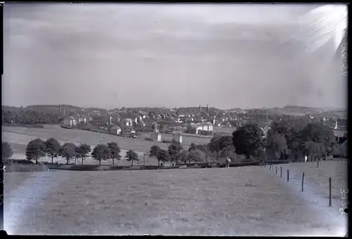 4 Glas Negative Haßlinghausen Sprockhövel im Ruhrgebiet, Kirche, Park, Gesamtansicht