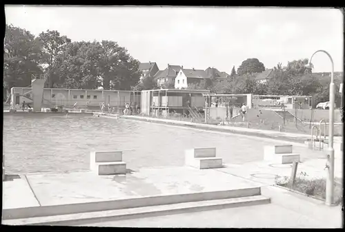 6 Glas Negative Sprockhövel im Ruhrgebiet, Freibad, Kirche, Gesamtansicht