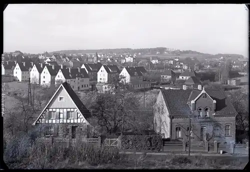 6 Glas Negative Sprockhövel im Ruhrgebiet, Freibad, Kirche, Gesamtansicht