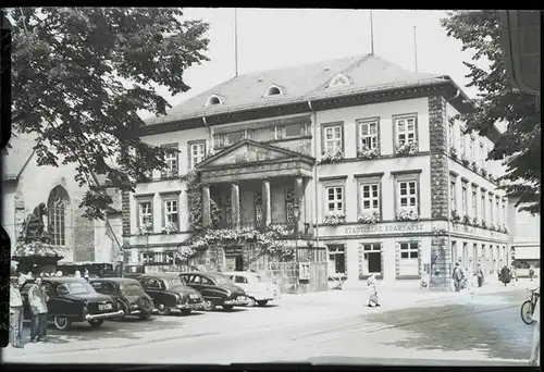 5 Glas Negative Detmold in Nordrhein Westfalen, Park, Fluss, Hauptstraße