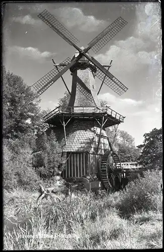 7 Glas Negative Sögel im Emsland, Mühle, Gesamtansicht, diverse Ansichten