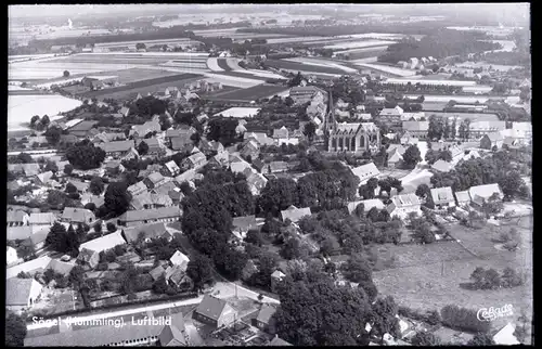 7 Glas Negative Sögel im Emsland, Mühle, Gesamtansicht, diverse Ansichten