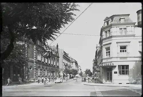 7 Glas Negative Detmold in Nordrhein Westfalen, Kirche, Hauptstraße, Gasse