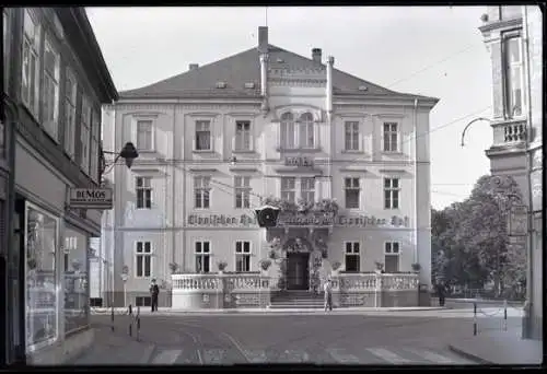 7 Glas Negative Detmold in Nordrhein Westfalen, Kirche, Hauptstraße, Gasse