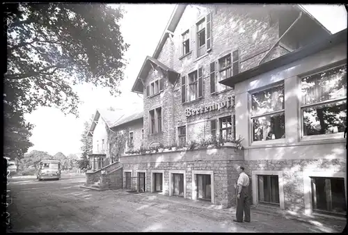 7 Glas Negative Detmold in Nordrhein Westfalen, Kirche, Hauptstraße, Gasse