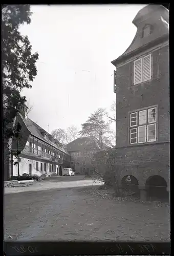 5 Glas Negative Essen Rellinghausen, Schloss, Burgruine, Hof