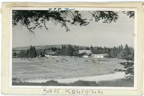 5 Glas Negative Bad Kohlgrub in Oberbayern, Markt, Totale, Trachten