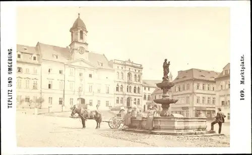 CdV Teplice Teplitz Region Aussig, Marktplatz