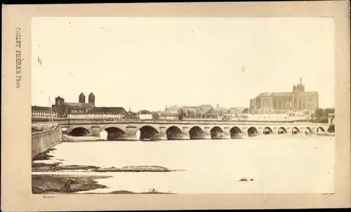 CdV Metz Moselle, Stadtansicht, Brücke, Kathedrale