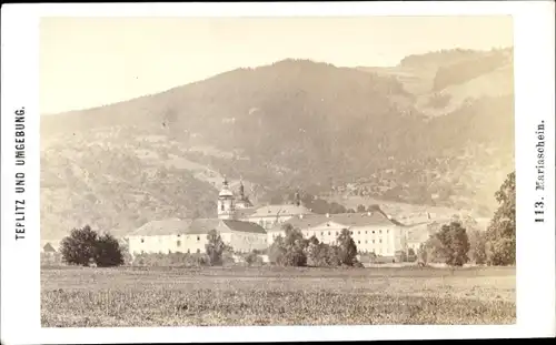 CdV Bohosudov Mariaschein Region Aussig, Ortsansicht, Wallfahrtskirche