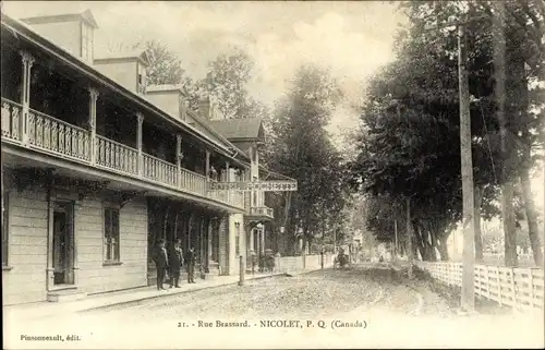 Ak Nicolet Quebec Kanada, Rue Brassard