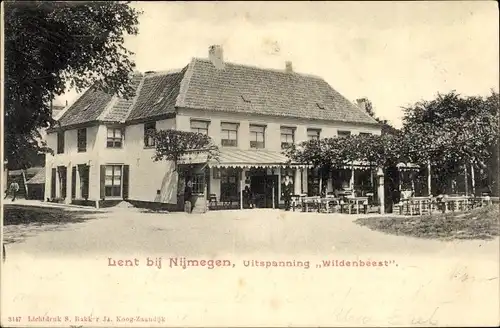Ak Lent Nijmegen Gelderland, Gastwirtschaft Wildenbeest