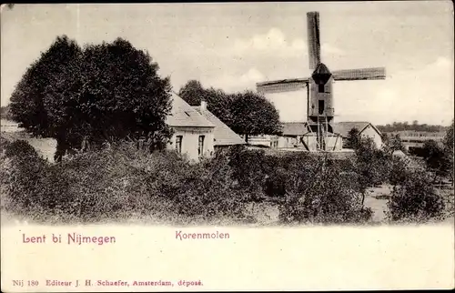 Ak Lent Nijmegen Gelderland, Mühle