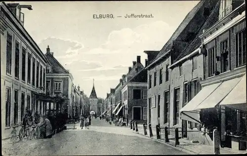 Ak Elburg Gelderland, Jufferstraat