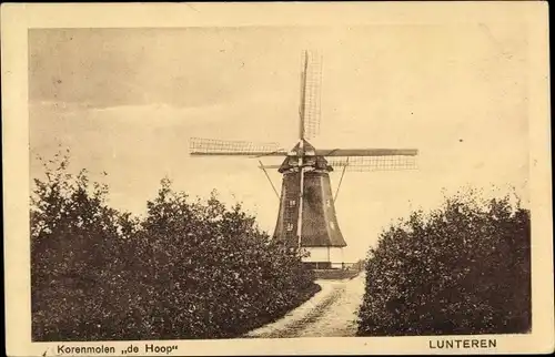 Ak Lunteren Ede Gelderland, Mühle De Hoop