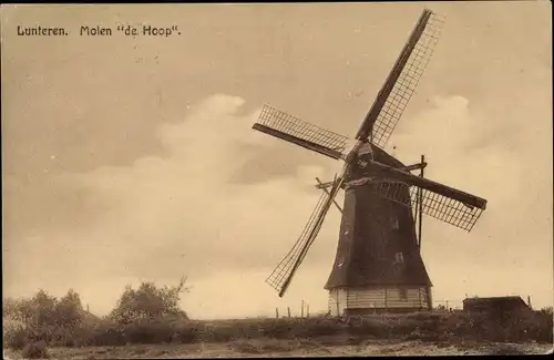 Ak Lunteren Ede Gelderland, Mühle De Hoop