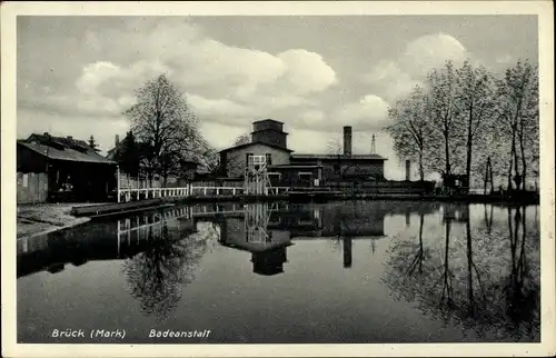 Ak Brück in der Mark, Badeanstalt