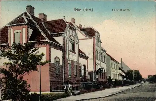 Ak Brück in der Mark, Eisenbahnstraße