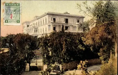 Ak Korfu Griechenland, Achilleion, Garten