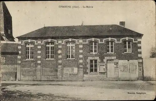 Ak Épineuse Oise, Rathaus