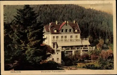 Ak Iserlohn im Märkischen Kreis, Blick auf das Waldhotel Franzenshohl