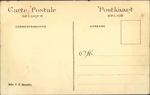 Postkarte Brüssel Brüssel, Ausstellung 1910, Brüsseler Garten