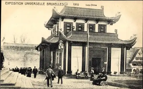 Ak Bruxelles Brüssel, Weltausstellung 1910, Indochina