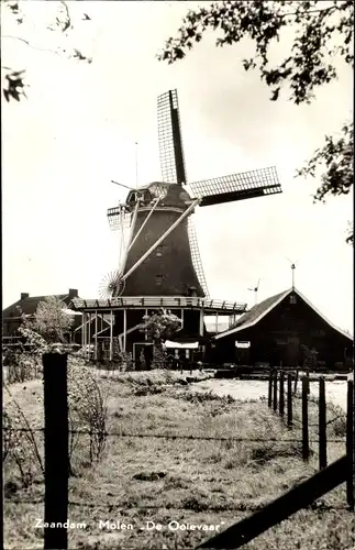 Ak Zaandam Zaanstad Nordholland, Windmühle
