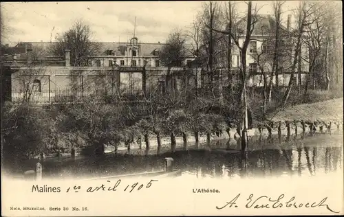 Ak Mechelen Mechelen Mechelen Flandern Antwerpen, L'Athenee