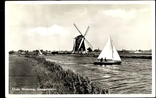 Ak Oude Wetering Südholland, Googermolen