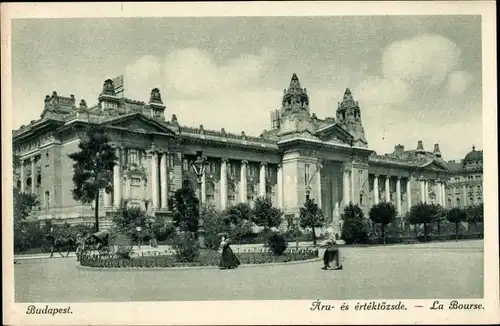 Ak Budapest Ungarn, Börse