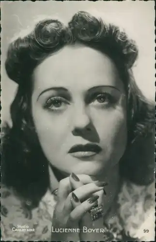 Ak Schauspielerin Lucienne Boyer, Portrait
