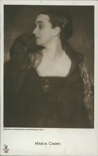 Ak Schauspielerin Maria Carmi, Portrait