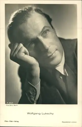 Ak Schauspieler Wolfgang Lukschy, Portrait