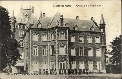 Ak Courcelles Wallonien Hennegau, Chateau de Miaucourt