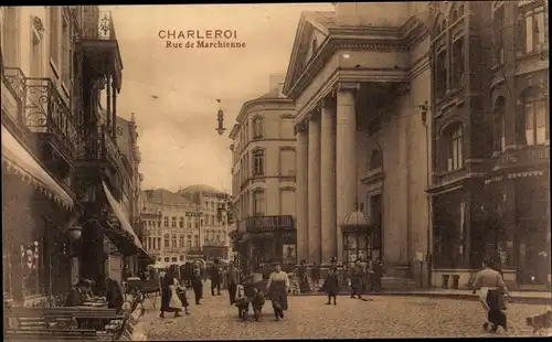 Ak Charleroi Wallonien Hennegau, Rue de Marchienne