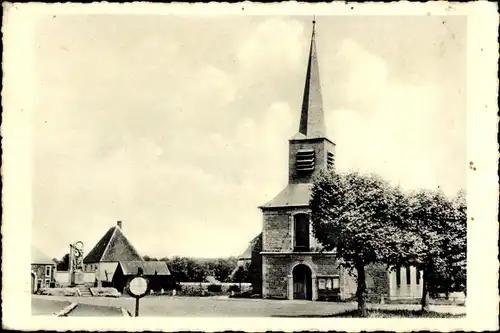 Ak Seloignes Wallonien Hennegau, Die Kirche
