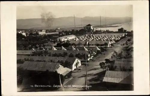 Ak Beirut Libanon, Gesamtansicht des Metropolitan Insulated Depot