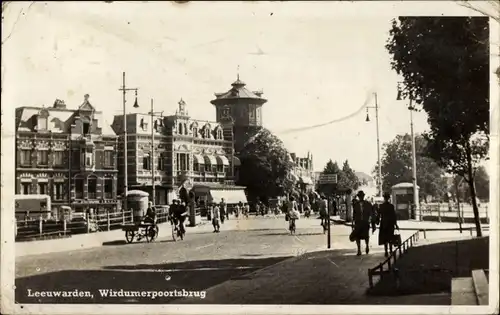 Ak Leeuwarden Friesland Niederlande, Wirdumerpoortsbrug